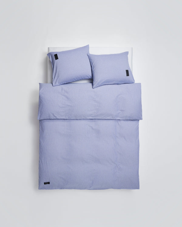 Wall Street duvet cover | Stripe dark blue Oxford